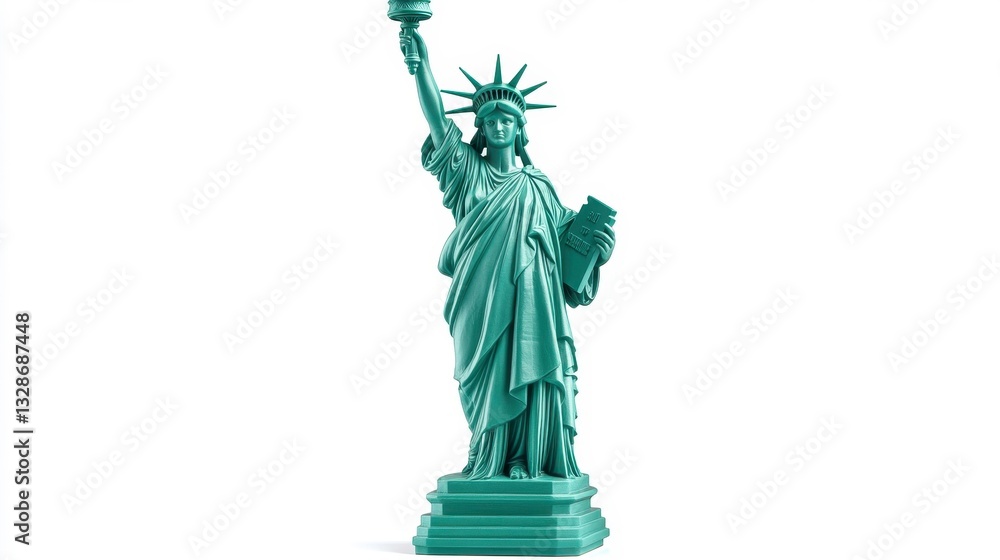 Fototapeta premium Symbol of freedom and hope city statue iconic environment artistic viewpoint cultural concept