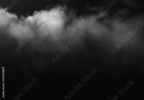 smoke on black background