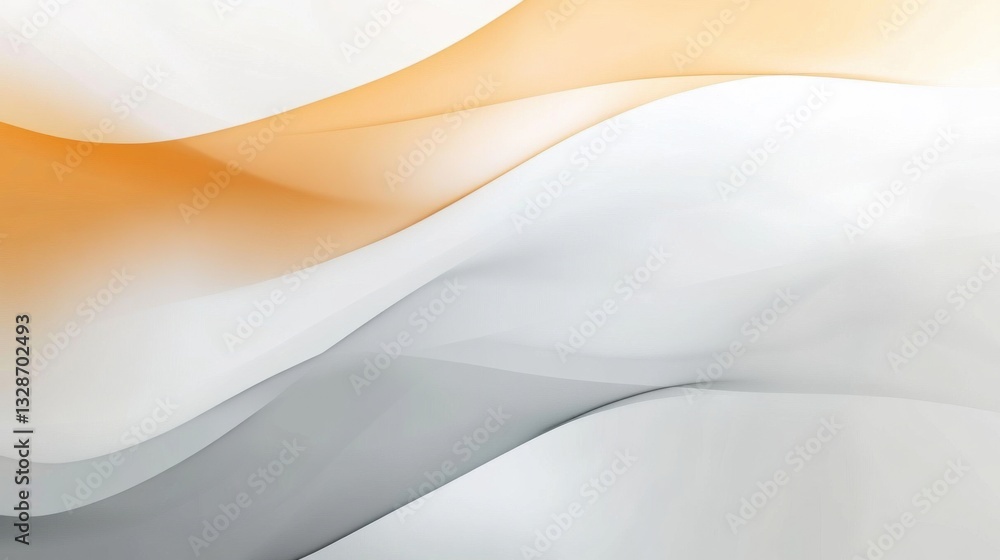 Obraz premium A warm amber and light gray gradient background. Featuring rich ambers, soft grays, and subtle whites with smooth transitions. Emphasizing warmth and balance. Ideal for corporate and branding visuals