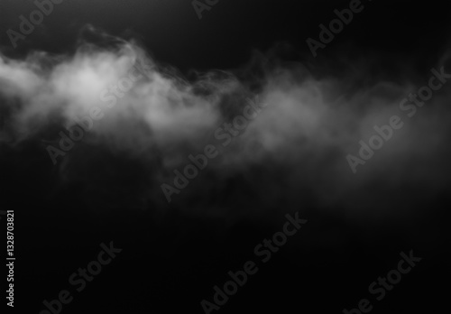 smoke on black background