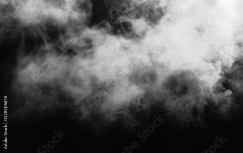 smoke on black background