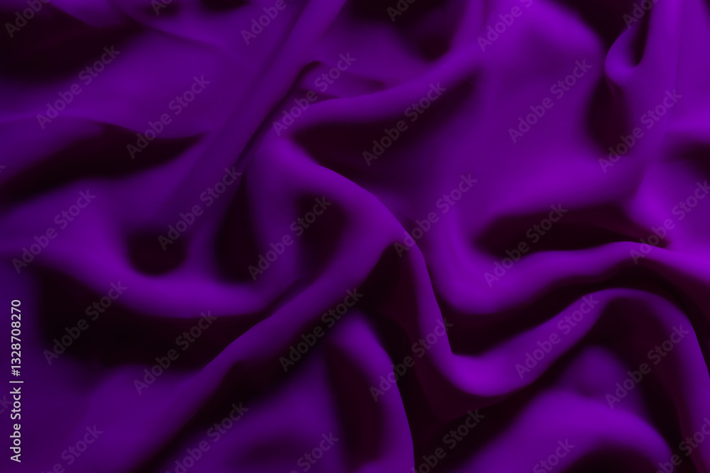 Obraz premium Vibrant Purple Fabric with Soft Folds – Elegant Abstract Textile Background
