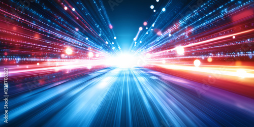 Speed ​​​​background in the data torrent