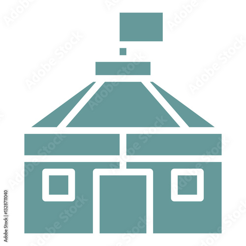 Vector Design Yurt Icon Style