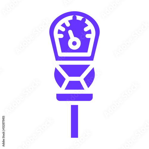 Vector Design Parking Meter Icon Style