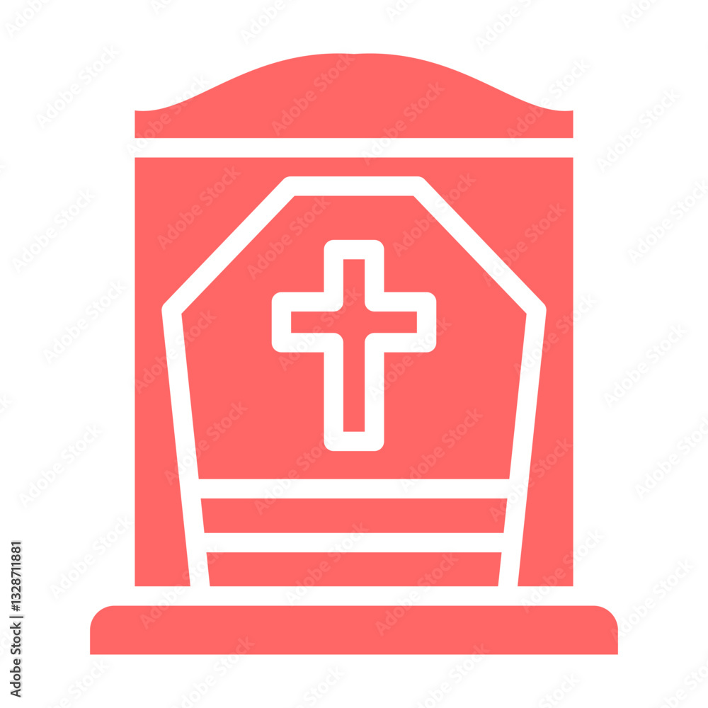 Fototapeta premium Vector Design Cemetery Icon Style