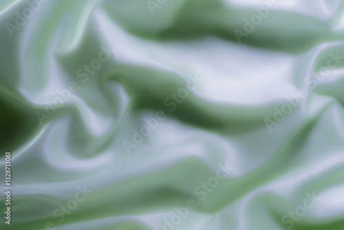 Elegant Light Blue Satin Fabric with Soft Folds – Abstract Texture