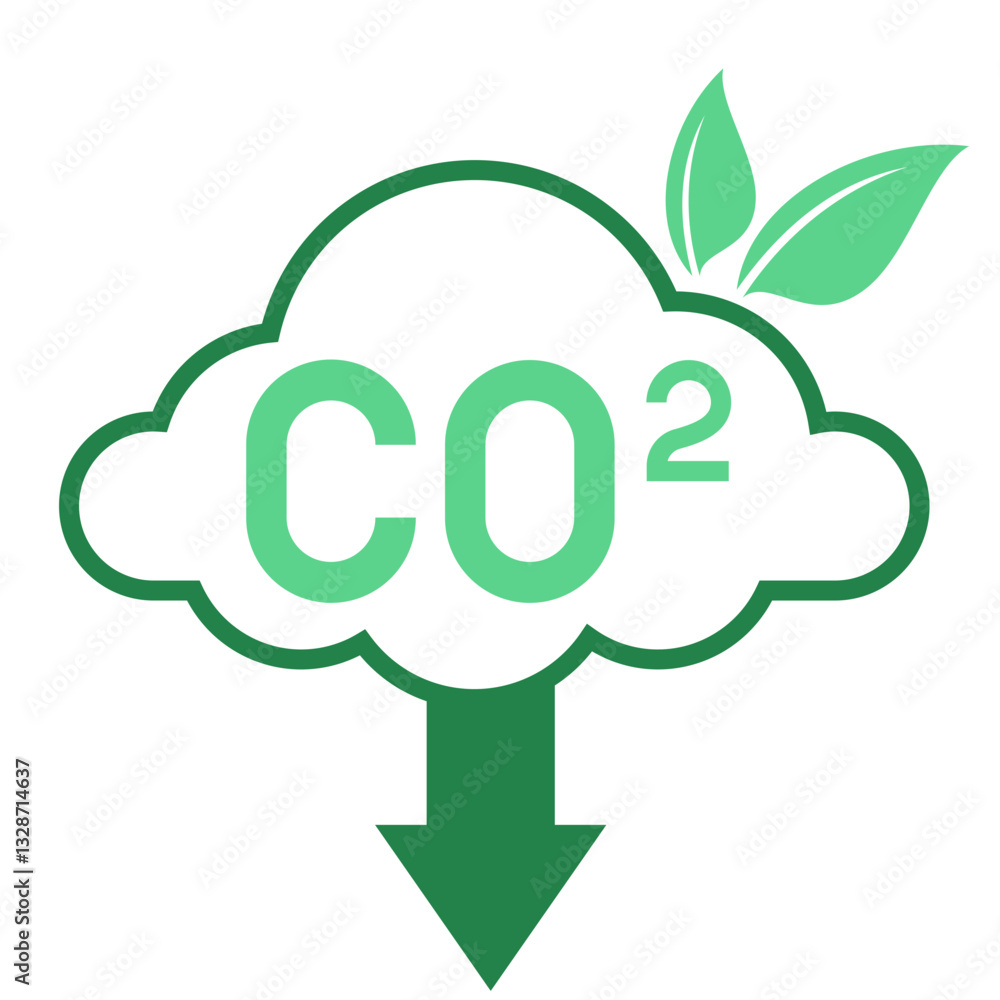 CO2 Emission Reduction Graphic CO2 Emission Reduction Graphic