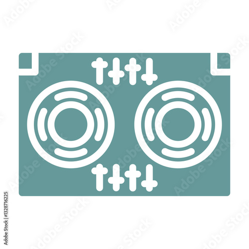 Vector Design DJ Icon Style