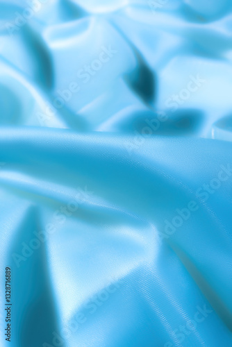Shiny Blue Fabric Texture – Elegant Abstract Background