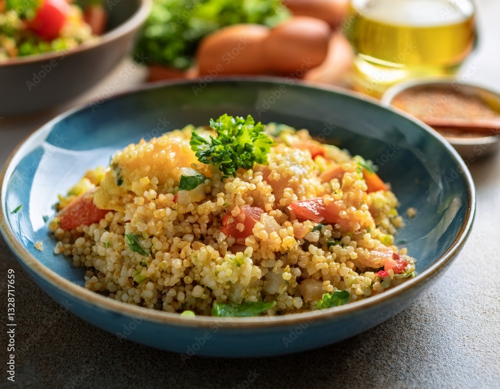 balanced meal featuring bulgur wheat balanced meal featuring bulgur wheat