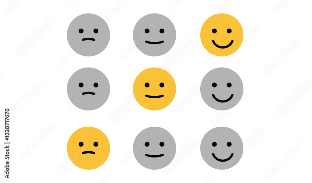 Rating emoji rating bad average good customer feedback with different satisfaction Rating emoji rating bad average good customer feedback with different satisfaction