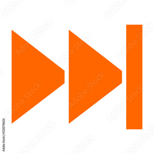 Vector Design Fast Forward Icon Style