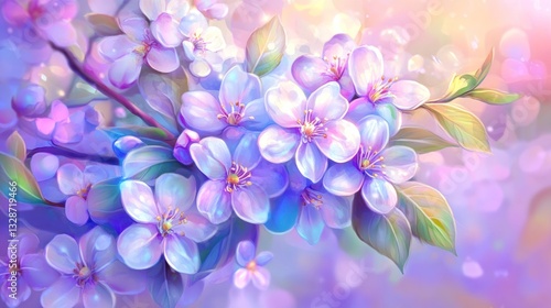 Wallpaper Mural Pastel Spring Blossoms in Soft Light Torontodigital.ca