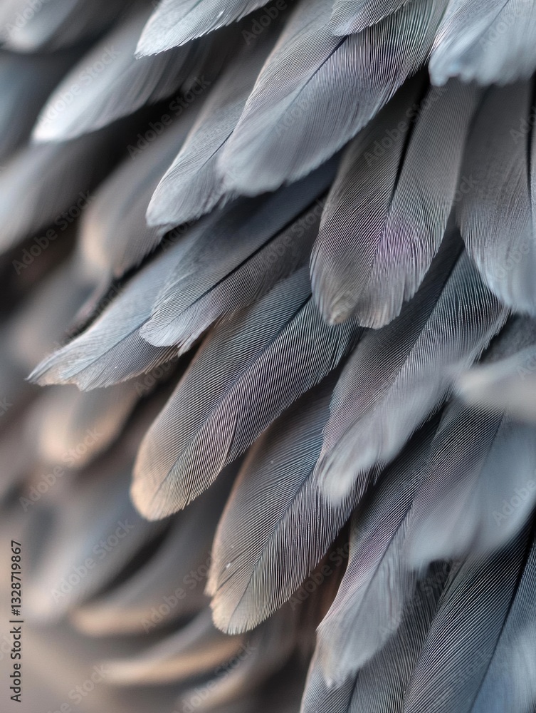 Naklejka premium Close-up of a group of feathers. the feathers are arranged in a scattered manner, with some overlapping each other.