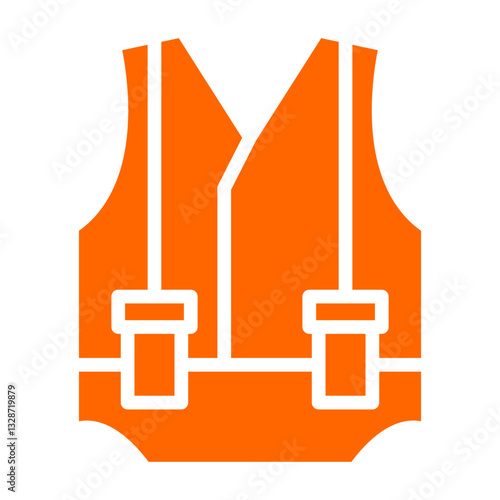 Safety Vest Vector Design Icon Style
