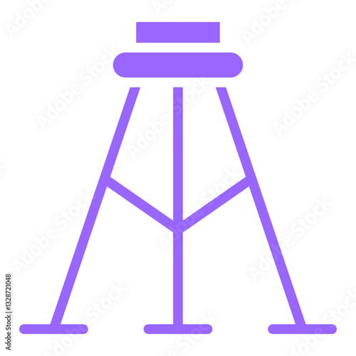 Surveyor's Tripod Vector Design Icon Style