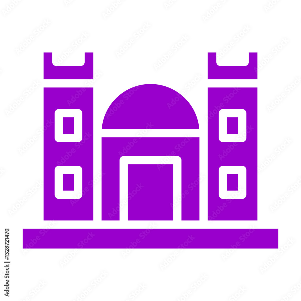 Castle Vector Design Icon Style