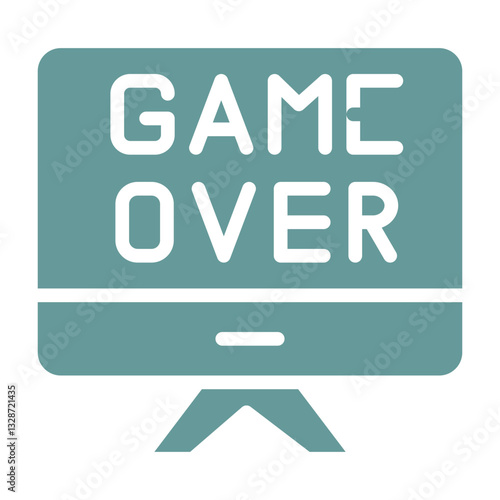 Game Over Vector Design Icon Style