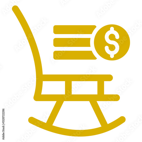Retirement Fund Vector Design Icon Style
