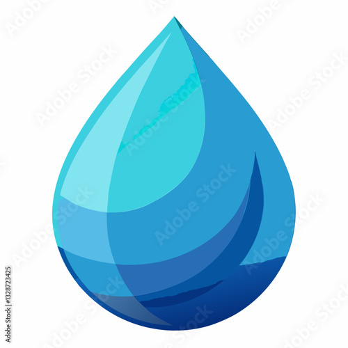 abstract water droplet with smooth gradient 