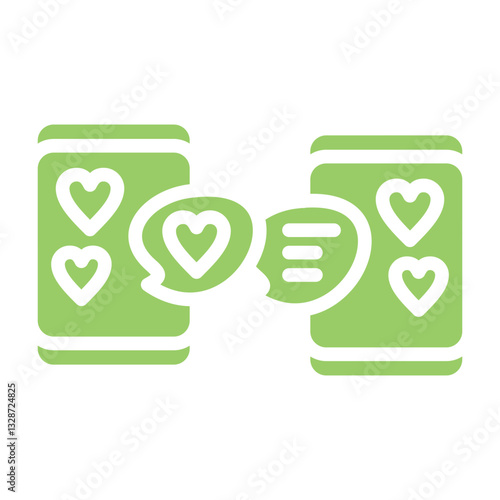 Online Dating Vector Design Icon Style