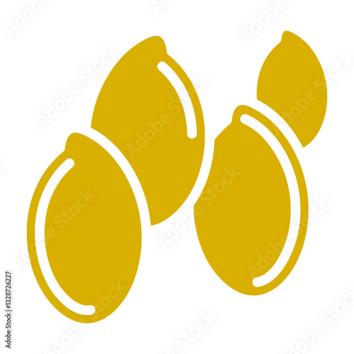 Flaxseeds Vector Design Icon Style