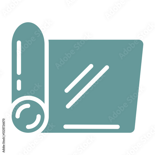 Yoga Mat Vector Design Icon Style