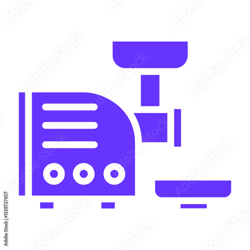 Vector Design Meat Grinder Icon Style