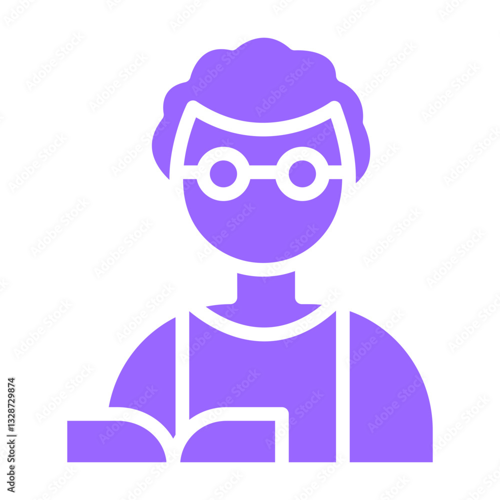 Vector Design Professor Icon Style Vector Design Professor Icon Style