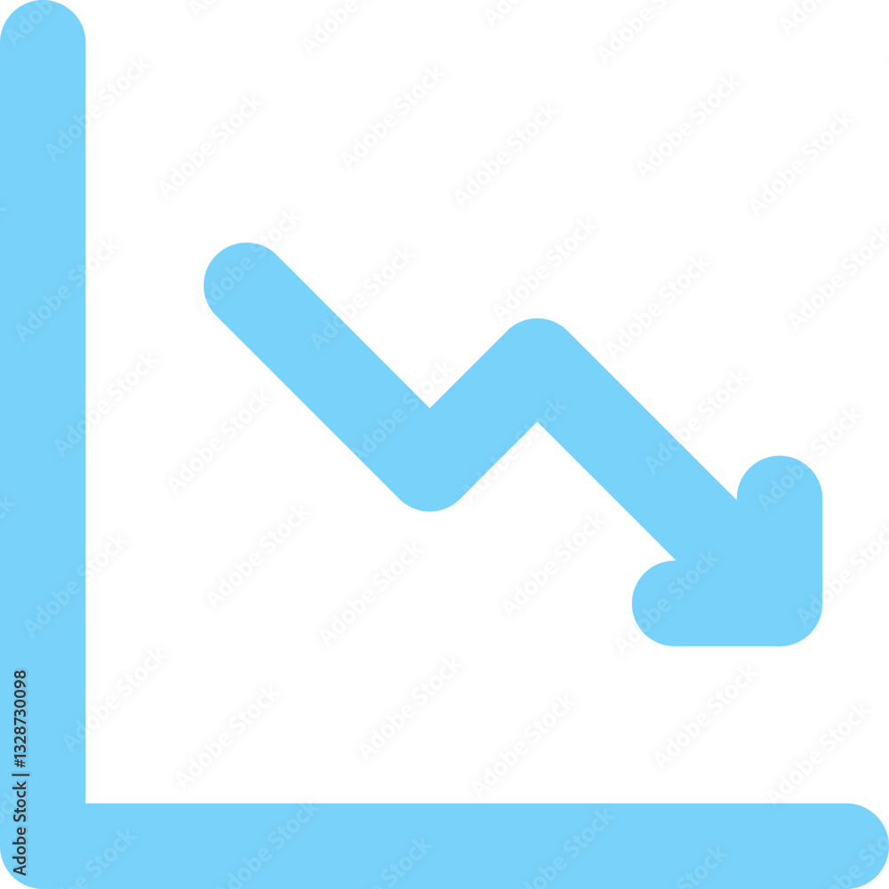 Minimalist Outline Loss Icon Vector Minimalist Outline Loss Icon Vector