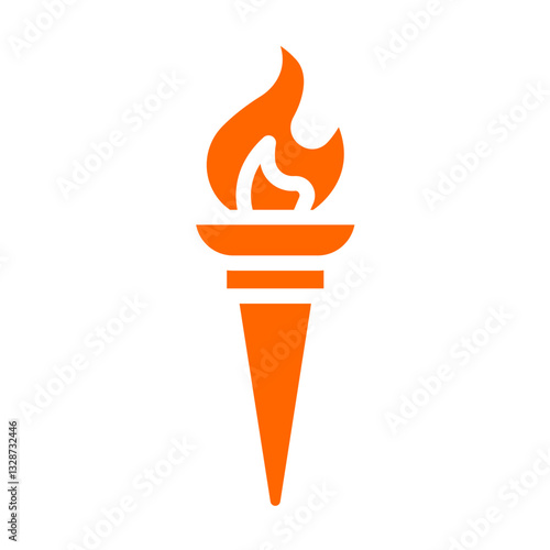 Vector Design Torch Icon Style