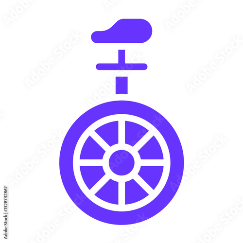 Vector Design Monocycle Icon Style