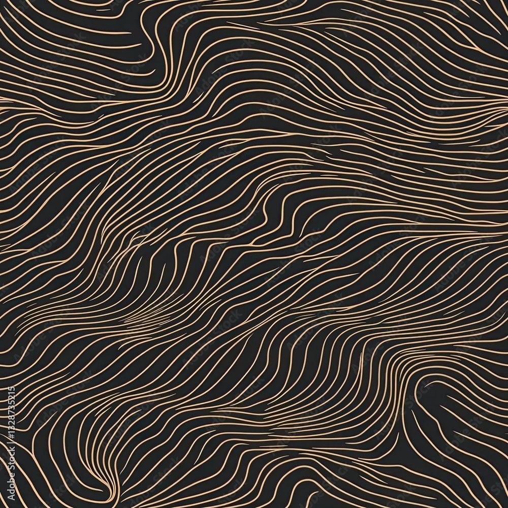 Abstract Ripple Pattern Interwoven Thin Wavy Lines Design Abstract Ripple Pattern Interwoven Thin Wavy Lines Design