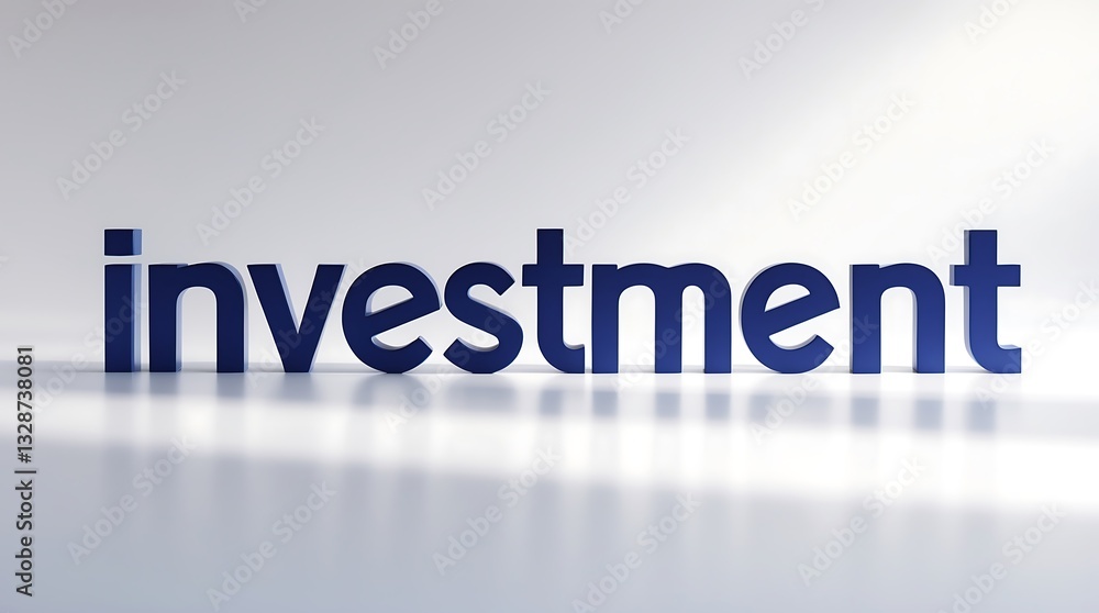 Bold text rendering of the word investment against a light background Bold text rendering of the word investment against a light background