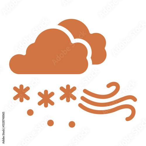 Vector Design Snowstorm Icon Style