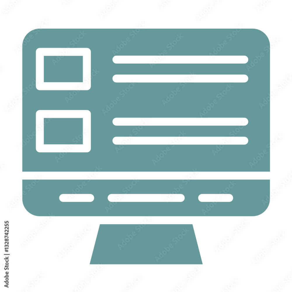 Vector Design Online Survey Icon Style
