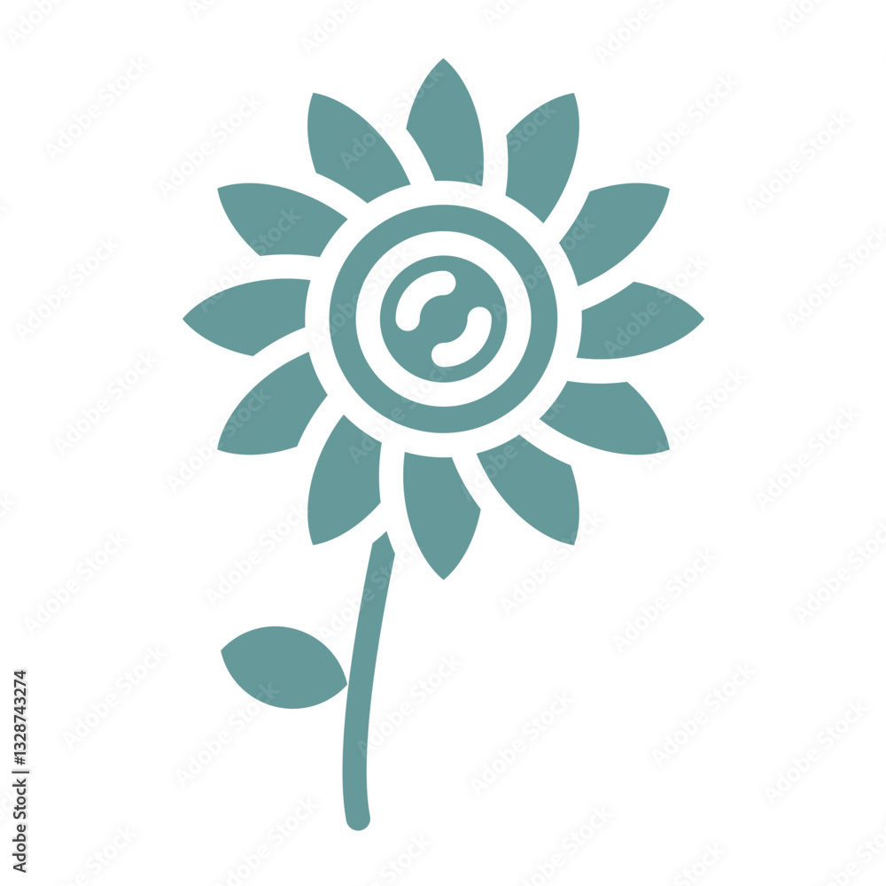 Vector Design Flower Icon Style Vector Design Flower Icon Style