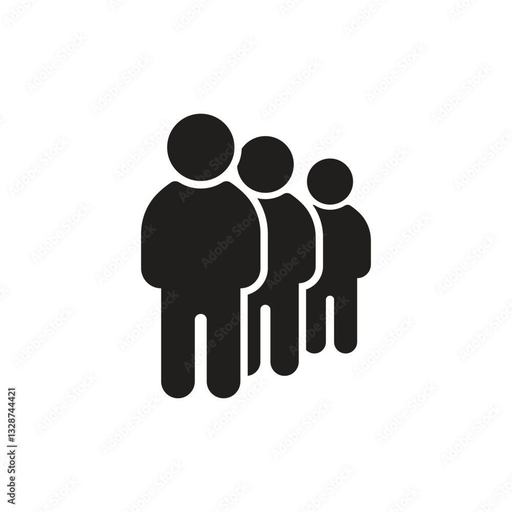 set tree people icon set tree people icon