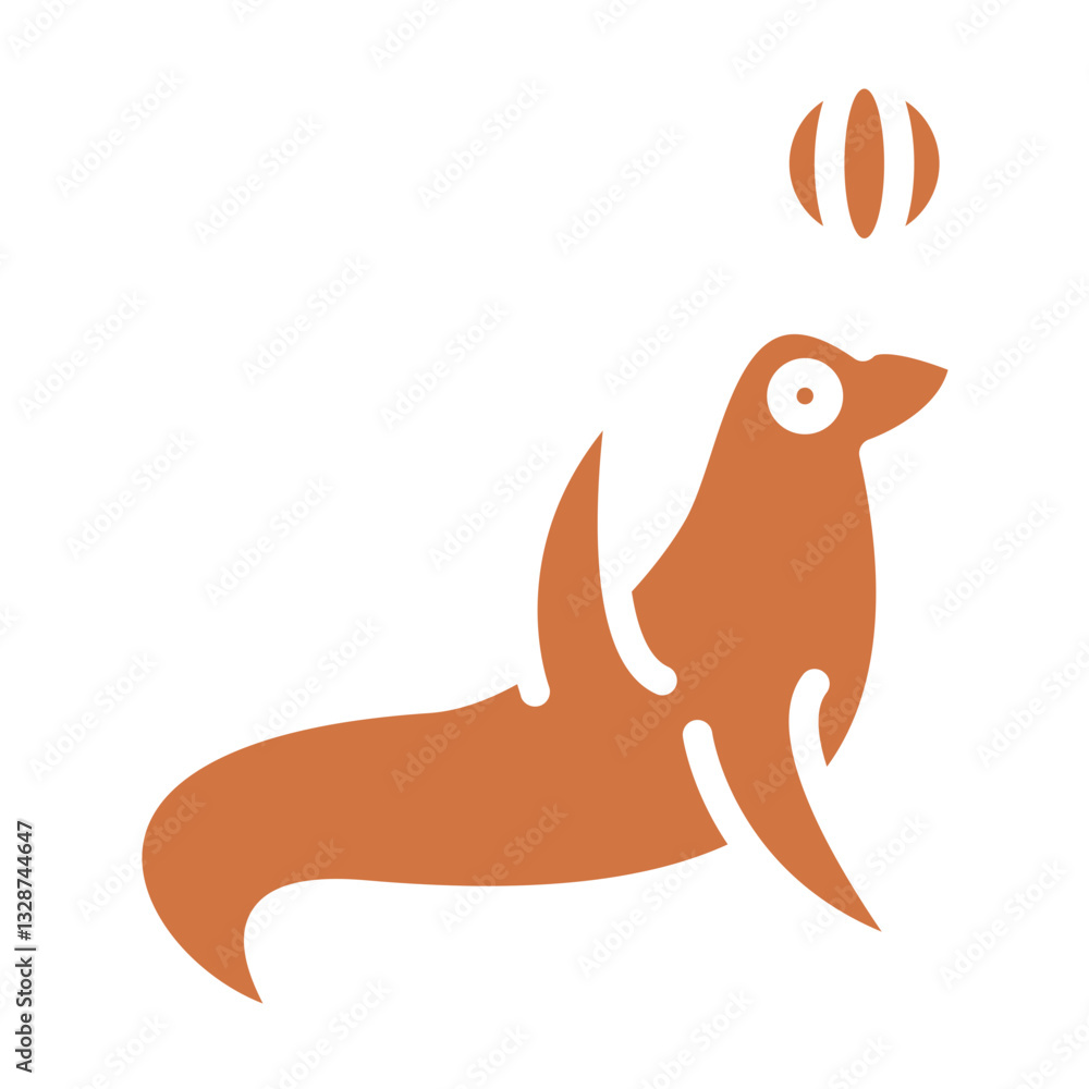 Fototapeta premium Vector Design Seal Icon Style