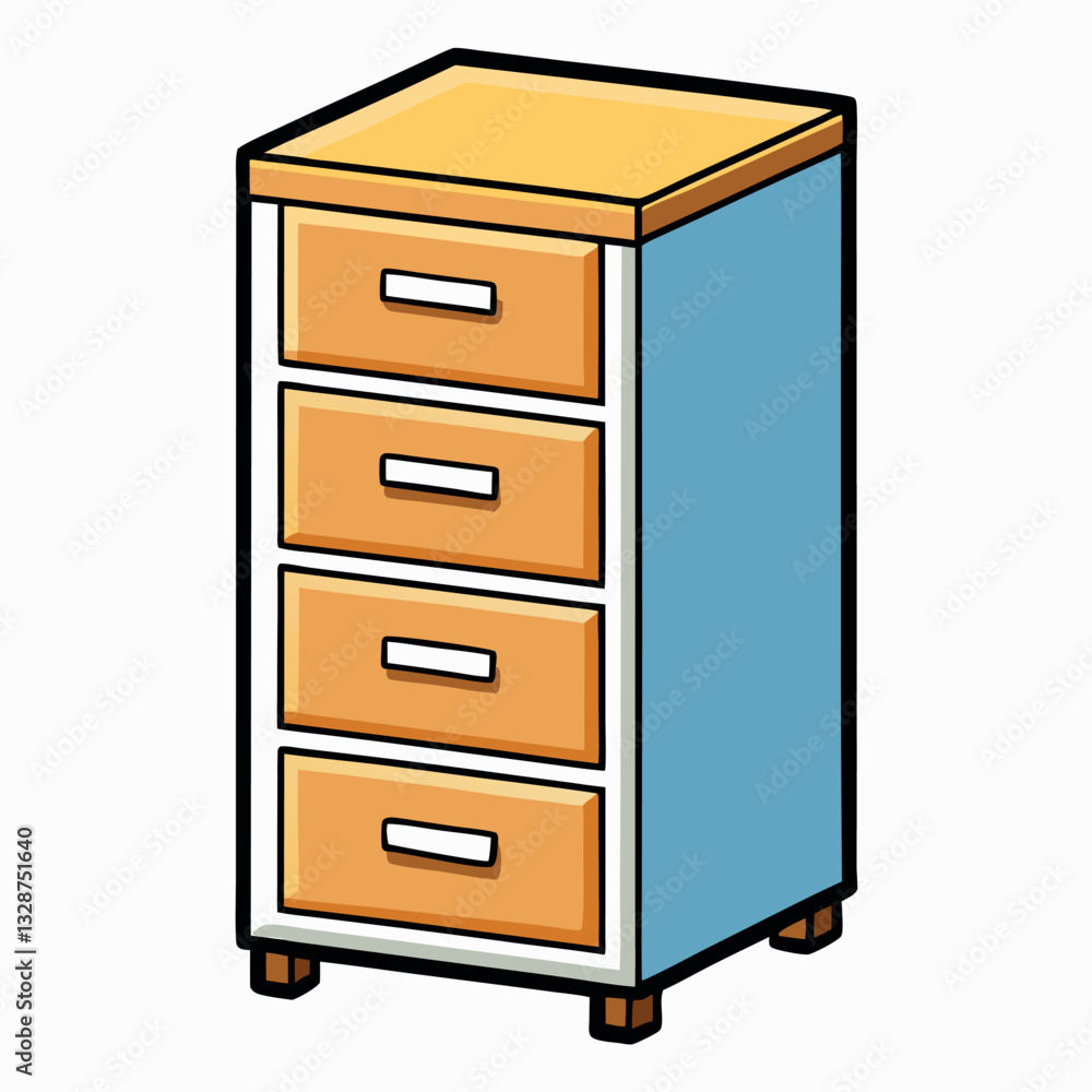 Filing cabinet minimalist simple design vector. Filing cabinet minimalist simple design vector.