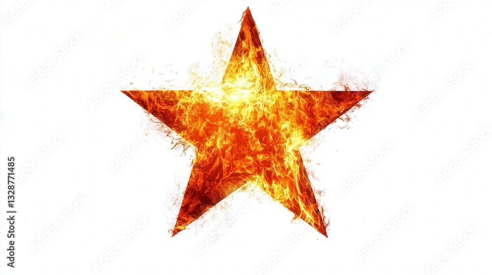 Obraz premium Burning star