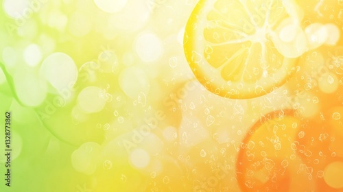 A bright citrus fruit gradient background. Featuring zesty oranges, lemon yellows, and lime greens