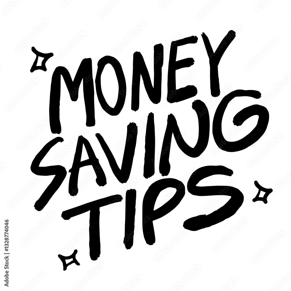 Fototapeta premium Minimalist Line Art Illustration of Money Saving – Finance, Budget Management, and Financial Planning