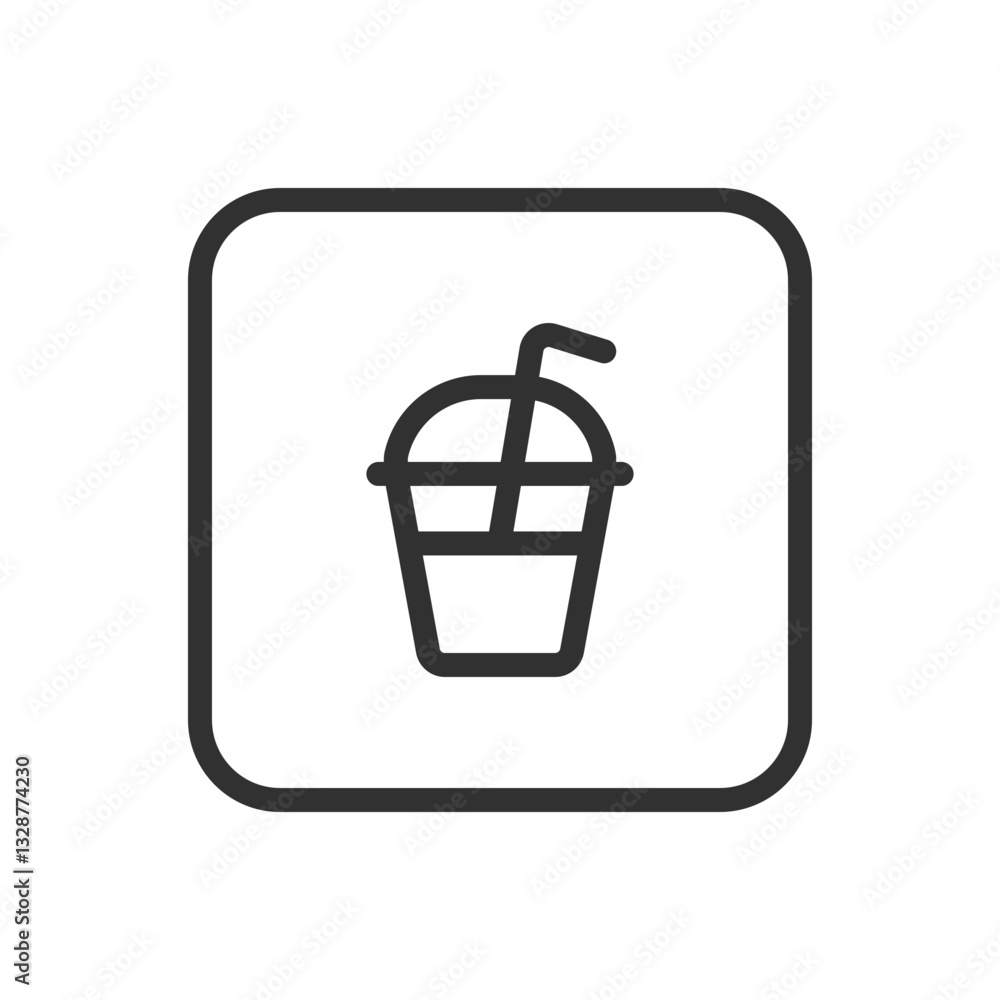 Drink Icon - Modern Simple Flat Vector for Web and Mobile Drink Icon - Modern Simple Flat Vector for Web and Mobile
