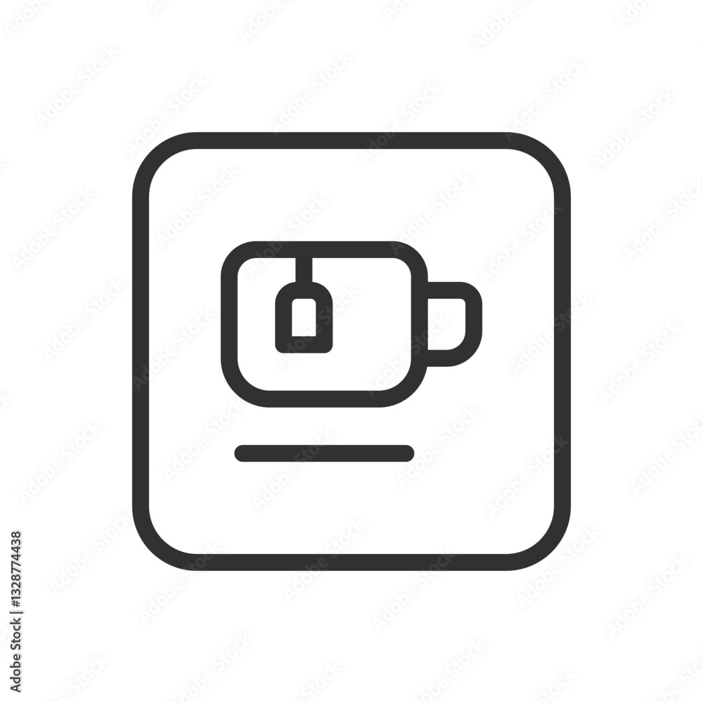 Tea Bag Icon - Modern Simple Flat Vector for Web and Mobile Tea Bag Icon - Modern Simple Flat Vector for Web and Mobile