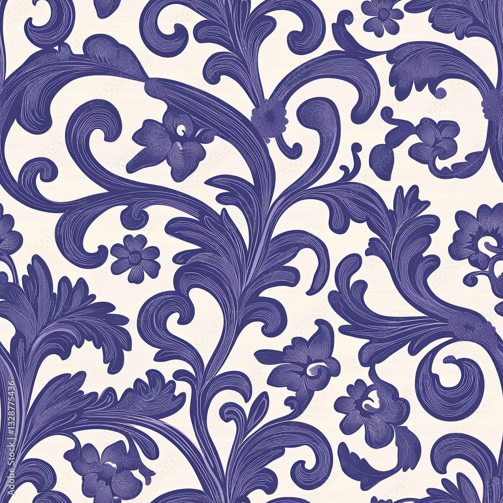 Magical Fairy Tale Scrollwork Seamless Pattern Design for enchanting backgrounds and whimsical projects Magical Fairy Tale Scrollwork Seamless Pattern Design for enchanting backgrounds and whimsical projects