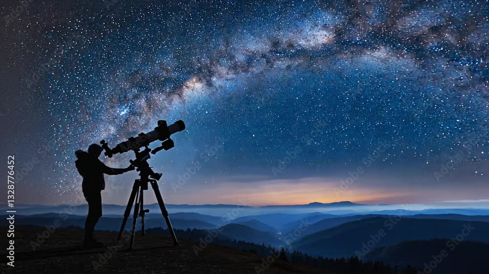telescope at night telescope at night