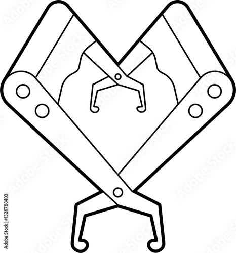Beehive Frame Grip outline vector