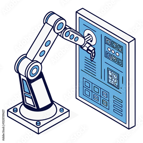 AI-Powered Control System with Smart Devices. Perfect for: Industrial automation, Robotics conferences, AI in manufacturing
